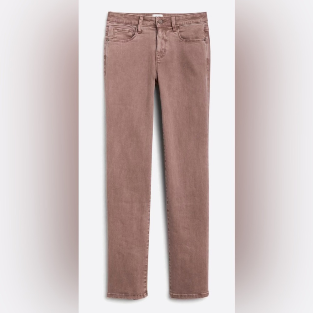 Wash Lab women’s straight leg washed purple stretch denim jeans size 31